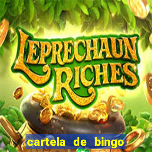 cartela de bingo cha de panela